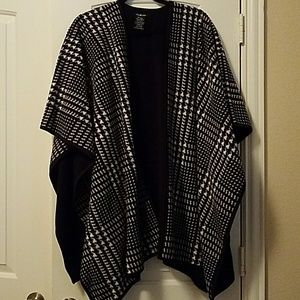 One size fleece poncho